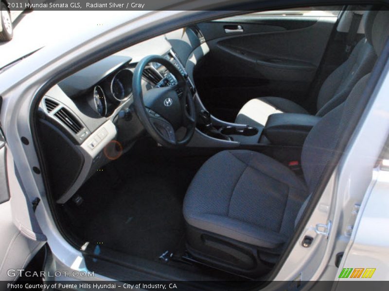 Radiant Silver / Gray 2011 Hyundai Sonata GLS