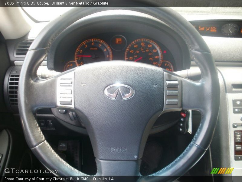 Brilliant Silver Metallic / Graphite 2005 Infiniti G 35 Coupe