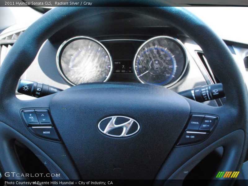 Radiant Silver / Gray 2011 Hyundai Sonata GLS