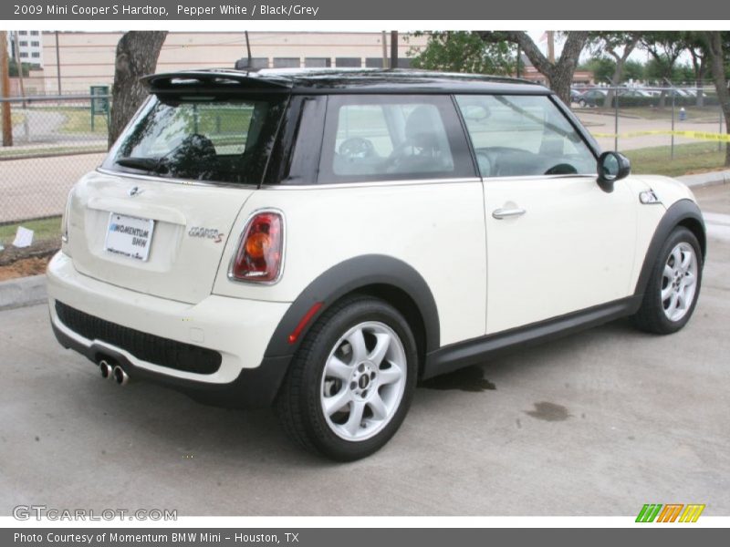 Pepper White / Black/Grey 2009 Mini Cooper S Hardtop