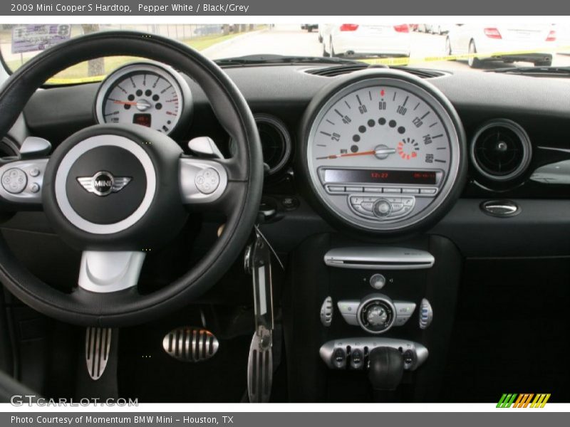 Pepper White / Black/Grey 2009 Mini Cooper S Hardtop