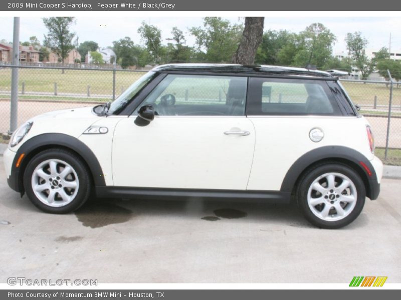 Pepper White / Black/Grey 2009 Mini Cooper S Hardtop