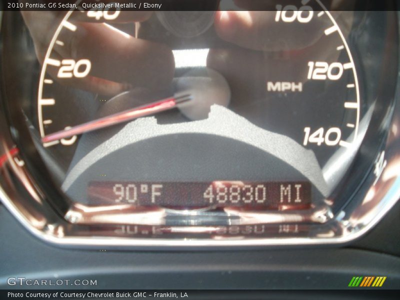 Quicksilver Metallic / Ebony 2010 Pontiac G6 Sedan