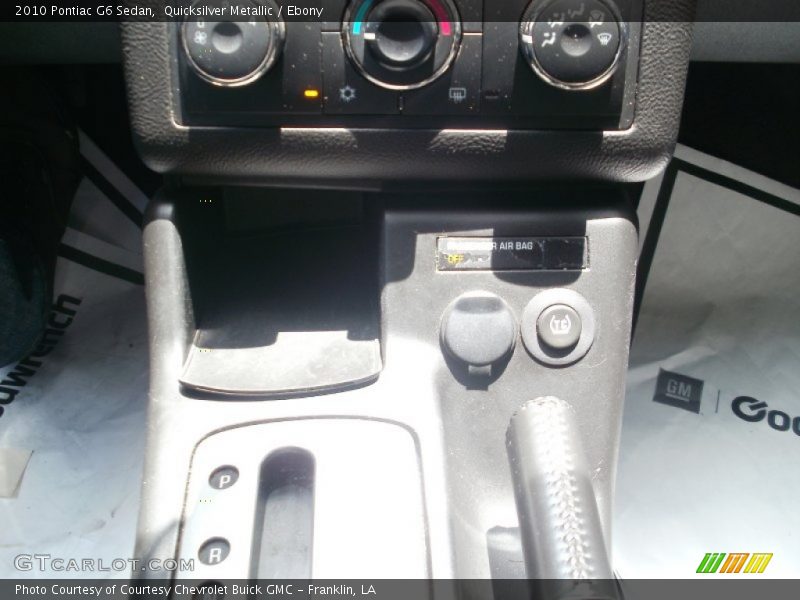 Quicksilver Metallic / Ebony 2010 Pontiac G6 Sedan
