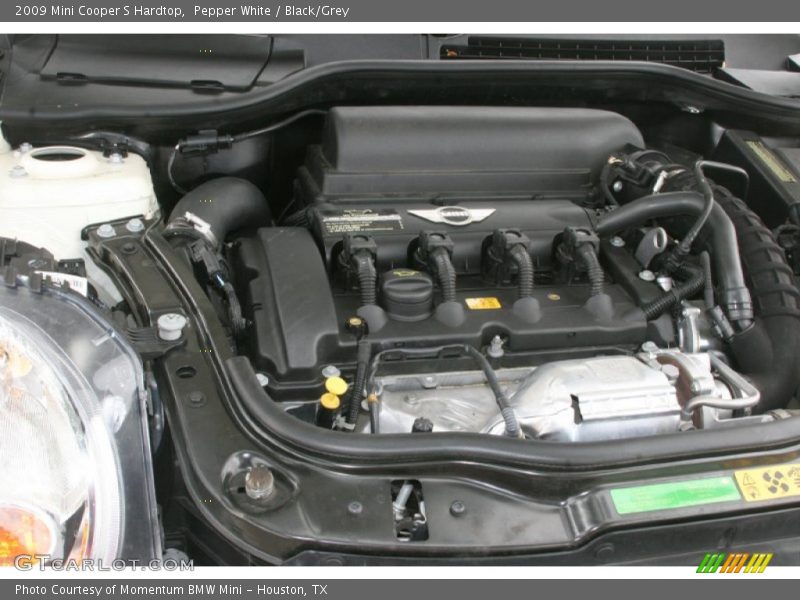 Pepper White / Black/Grey 2009 Mini Cooper S Hardtop