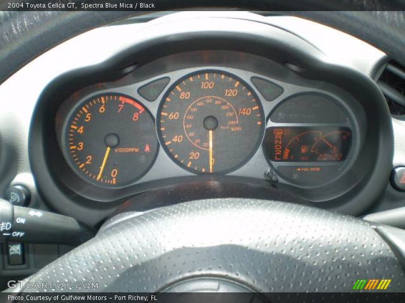 Spectra Blue Mica / Black 2004 Toyota Celica GT
