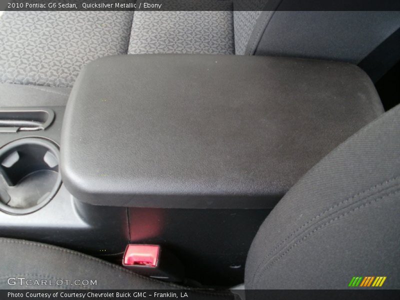 Quicksilver Metallic / Ebony 2010 Pontiac G6 Sedan
