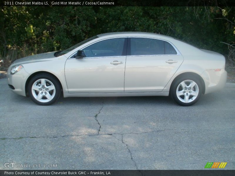 Gold Mist Metallic / Cocoa/Cashmere 2011 Chevrolet Malibu LS