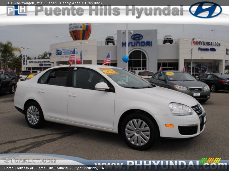 Candy White / Titan Black 2010 Volkswagen Jetta S Sedan