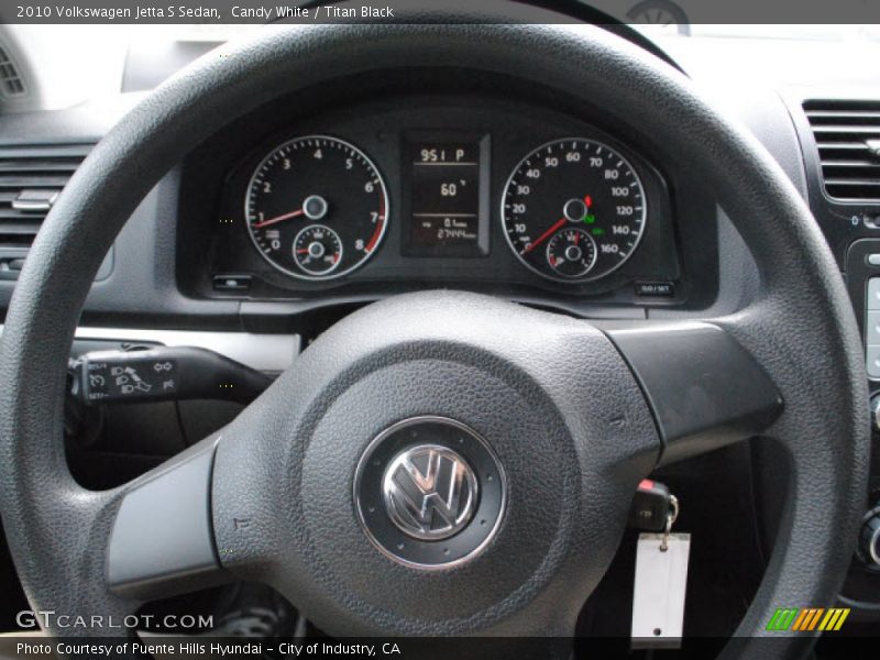 Candy White / Titan Black 2010 Volkswagen Jetta S Sedan