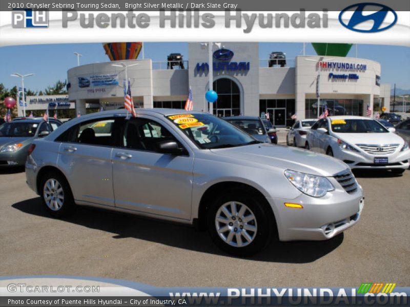 Bright Silver Metallic / Dark Slate Gray 2010 Chrysler Sebring Touring Sedan