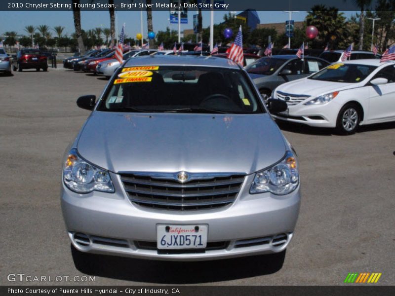 Bright Silver Metallic / Dark Slate Gray 2010 Chrysler Sebring Touring Sedan