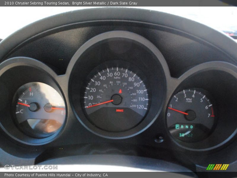 Bright Silver Metallic / Dark Slate Gray 2010 Chrysler Sebring Touring Sedan