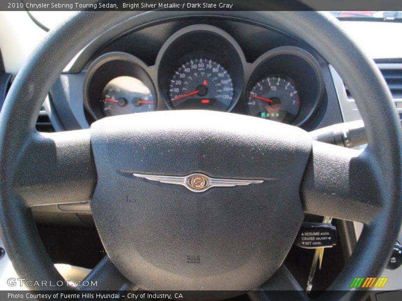 Bright Silver Metallic / Dark Slate Gray 2010 Chrysler Sebring Touring Sedan