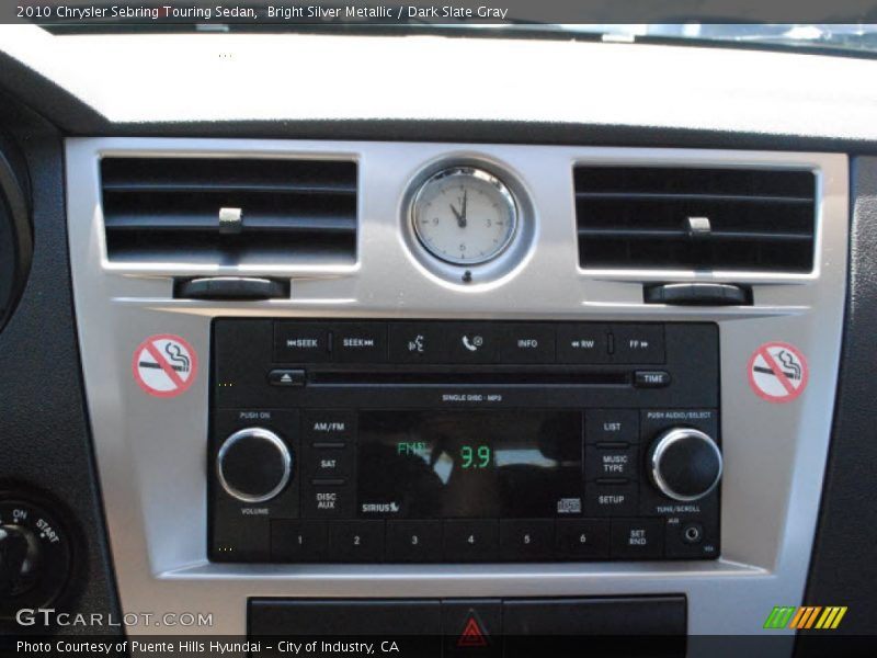 Bright Silver Metallic / Dark Slate Gray 2010 Chrysler Sebring Touring Sedan