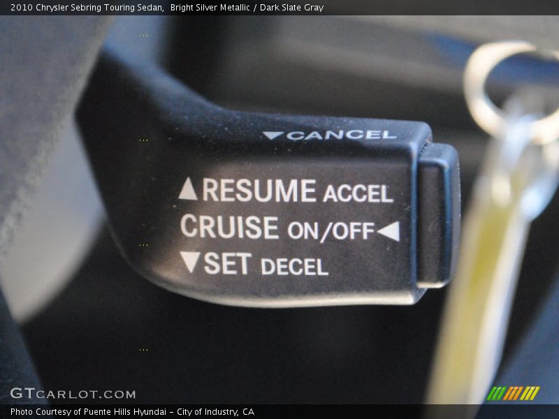 Bright Silver Metallic / Dark Slate Gray 2010 Chrysler Sebring Touring Sedan