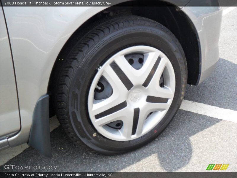 Storm Silver Metallic / Black/Grey 2008 Honda Fit Hatchback