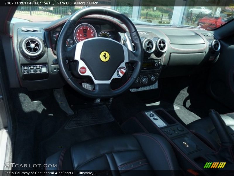 Nero D.S. (Black) / Black 2007 Ferrari F430 Coupe F1