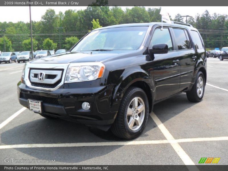 Formal Black / Gray 2009 Honda Pilot EX-L