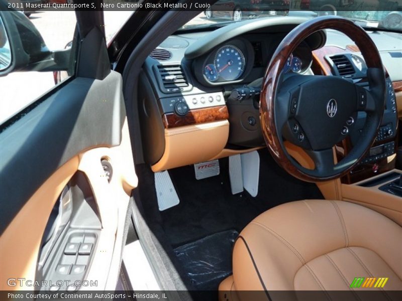 Nero Carbonio (Black Metallic) / Cuoio 2011 Maserati Quattroporte S