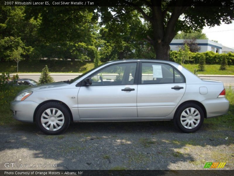 Cool Silver Metallic / Tan 2007 Mitsubishi Lancer ES
