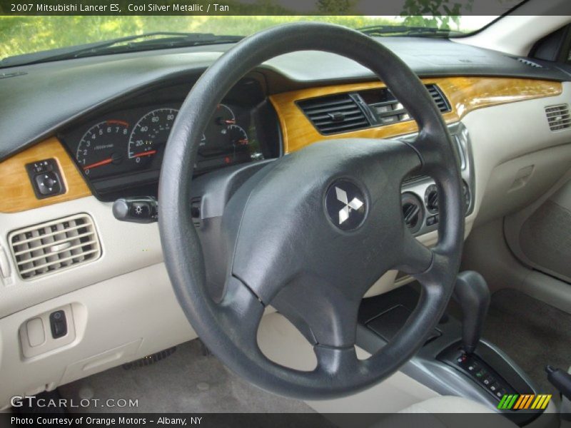 Cool Silver Metallic / Tan 2007 Mitsubishi Lancer ES