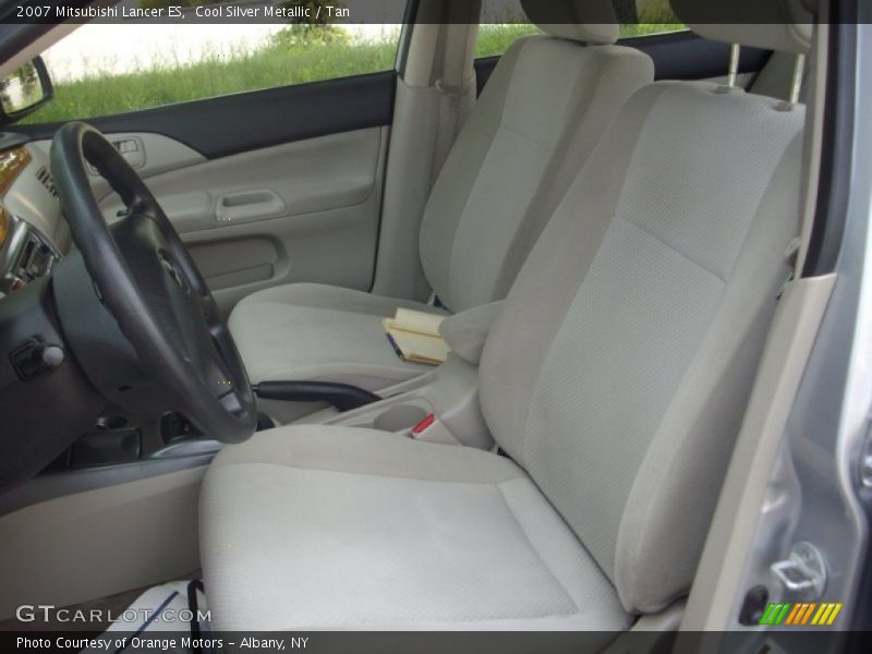 Cool Silver Metallic / Tan 2007 Mitsubishi Lancer ES