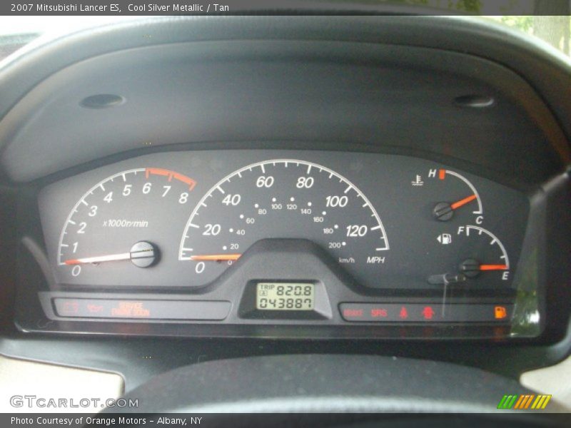 Cool Silver Metallic / Tan 2007 Mitsubishi Lancer ES