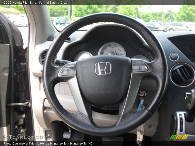 Formal Black / Gray 2009 Honda Pilot EX-L