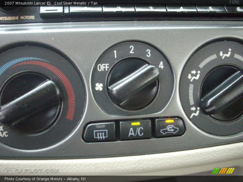 Cool Silver Metallic / Tan 2007 Mitsubishi Lancer ES