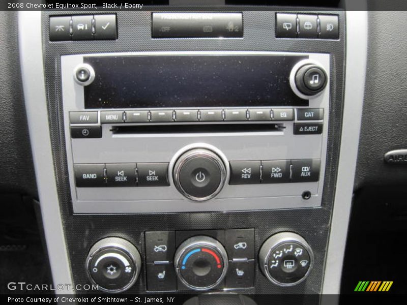Controls of 2008 Equinox Sport