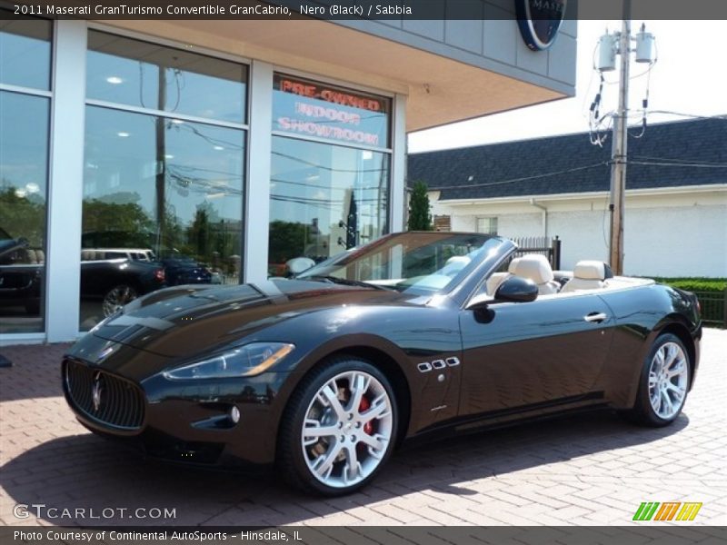 Nero (Black) / Sabbia 2011 Maserati GranTurismo Convertible GranCabrio