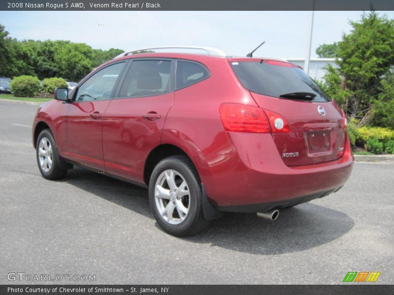 Venom Red Pearl / Black 2008 Nissan Rogue S AWD