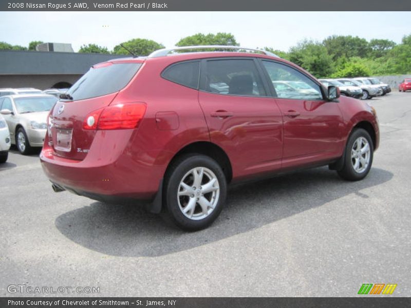 Venom Red Pearl / Black 2008 Nissan Rogue S AWD