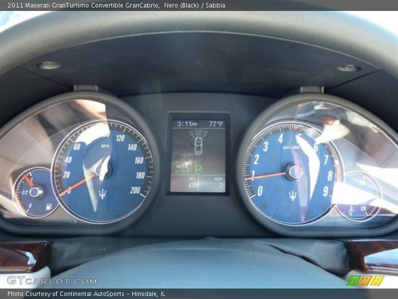 Nero (Black) / Sabbia 2011 Maserati GranTurismo Convertible GranCabrio