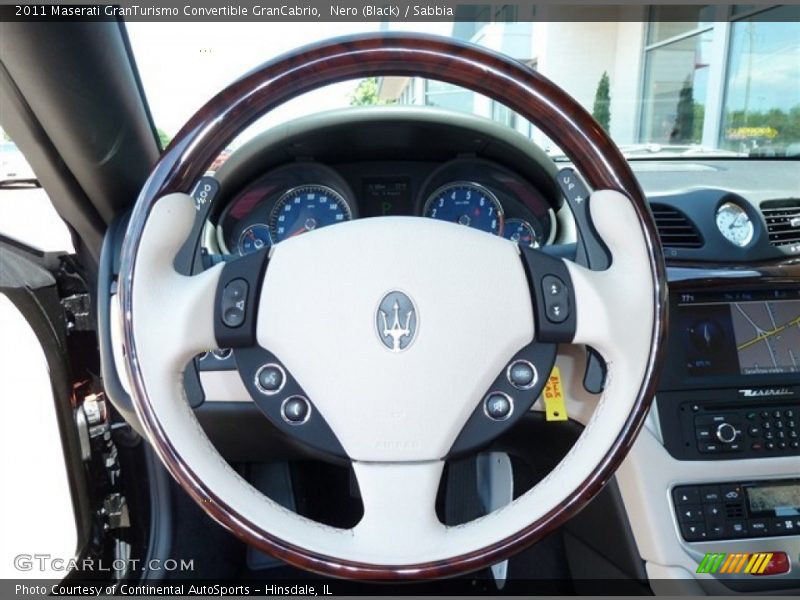 Nero (Black) / Sabbia 2011 Maserati GranTurismo Convertible GranCabrio