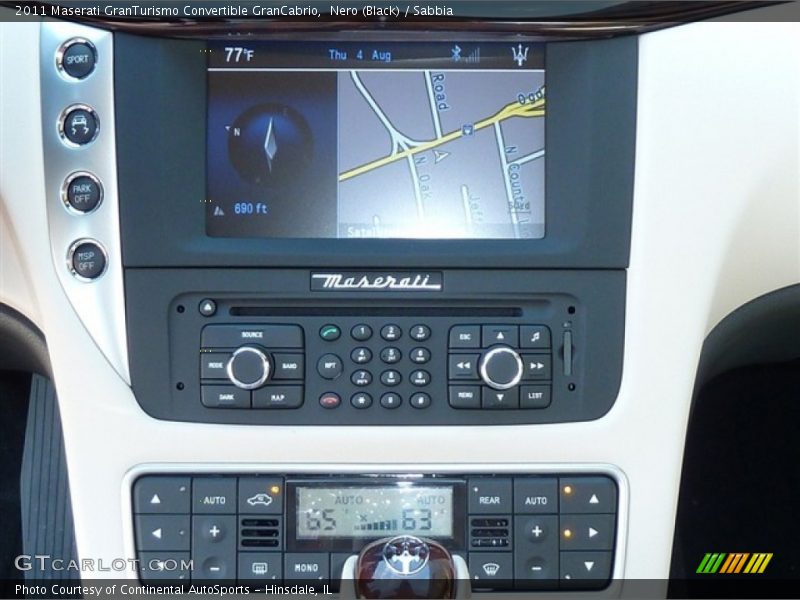 Nero (Black) / Sabbia 2011 Maserati GranTurismo Convertible GranCabrio
