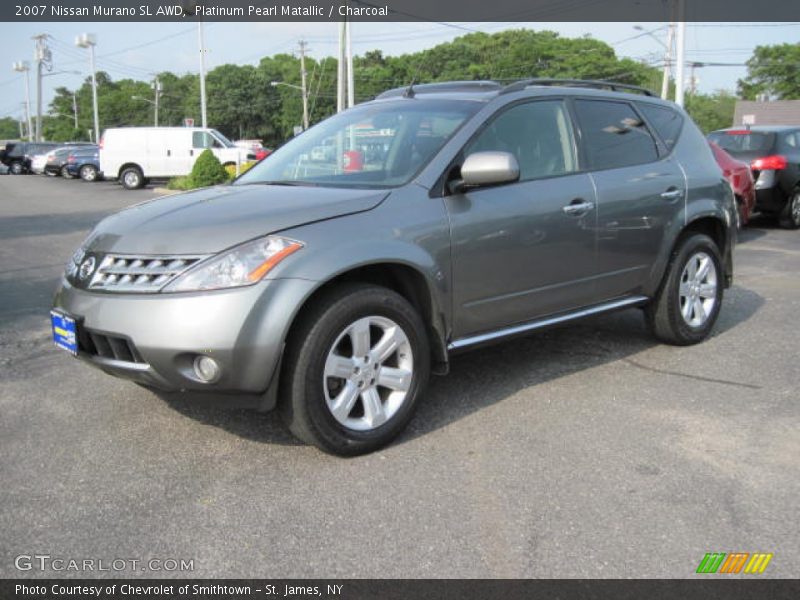 Platinum Pearl Matallic / Charcoal 2007 Nissan Murano SL AWD