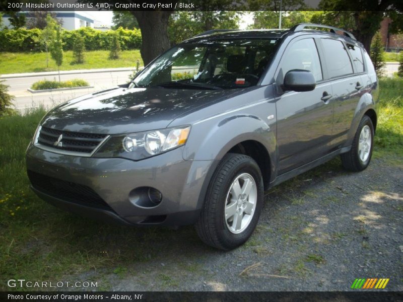 Graphite Gray Pearl / Black 2007 Mitsubishi Outlander LS 4WD