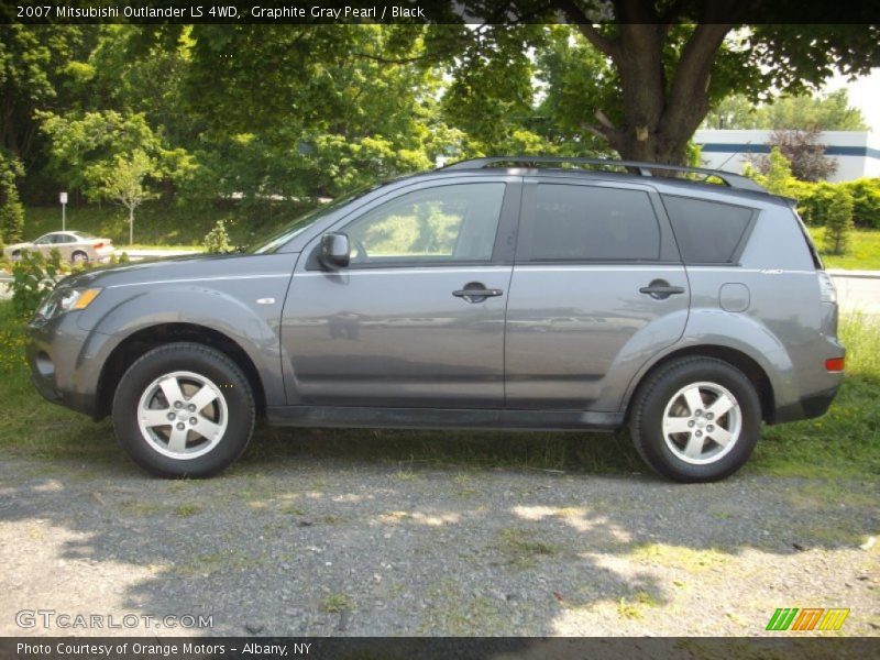 Graphite Gray Pearl / Black 2007 Mitsubishi Outlander LS 4WD