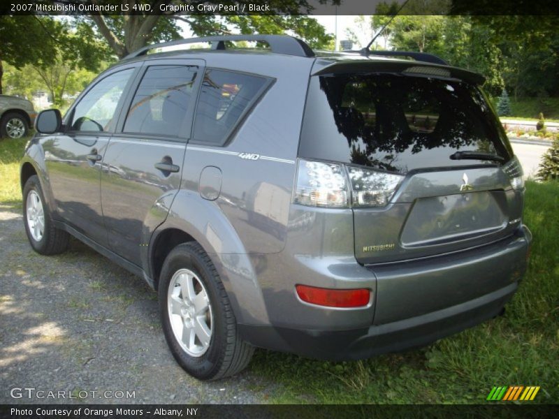 Graphite Gray Pearl / Black 2007 Mitsubishi Outlander LS 4WD