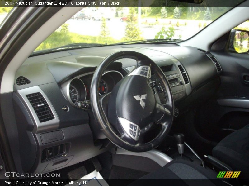 Graphite Gray Pearl / Black 2007 Mitsubishi Outlander LS 4WD