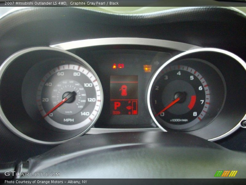 Graphite Gray Pearl / Black 2007 Mitsubishi Outlander LS 4WD