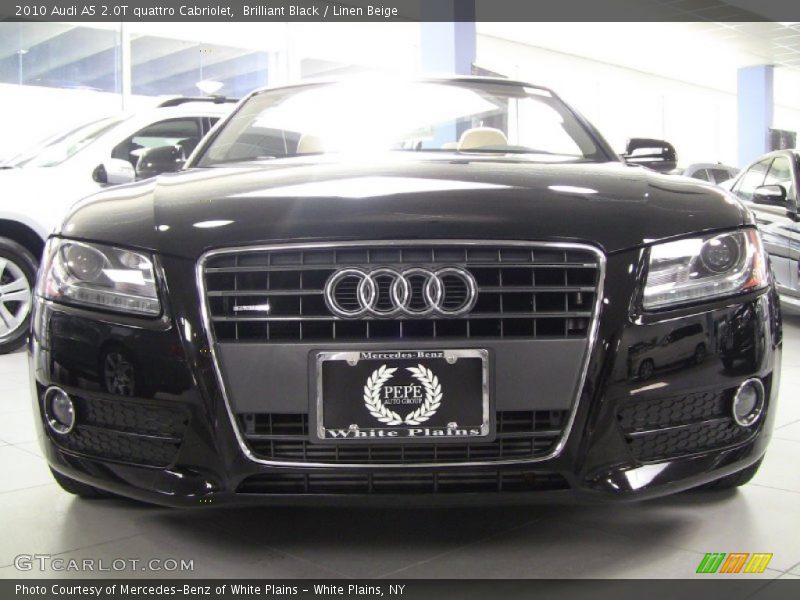 Brilliant Black / Linen Beige 2010 Audi A5 2.0T quattro Cabriolet