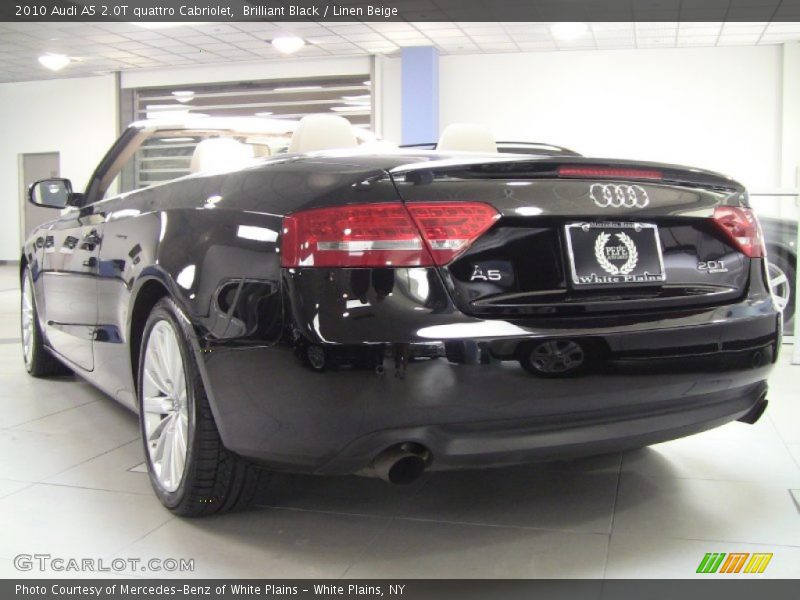 Brilliant Black / Linen Beige 2010 Audi A5 2.0T quattro Cabriolet