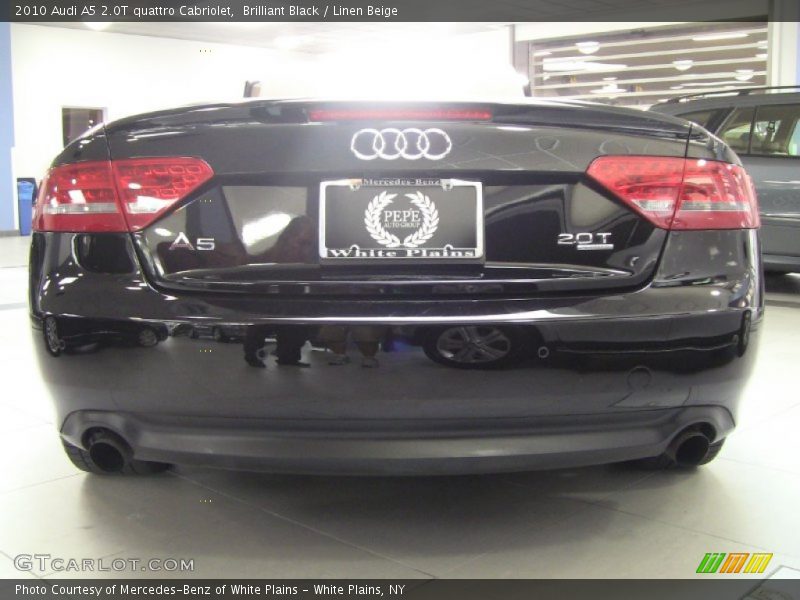 Brilliant Black / Linen Beige 2010 Audi A5 2.0T quattro Cabriolet