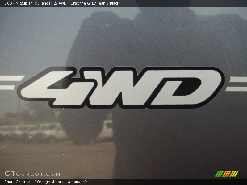 Graphite Gray Pearl / Black 2007 Mitsubishi Outlander LS 4WD