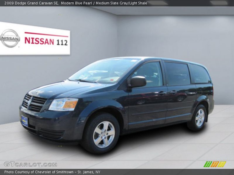 Modern Blue Pearl / Medium Slate Gray/Light Shale 2009 Dodge Grand Caravan SE