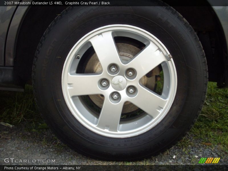 Graphite Gray Pearl / Black 2007 Mitsubishi Outlander LS 4WD