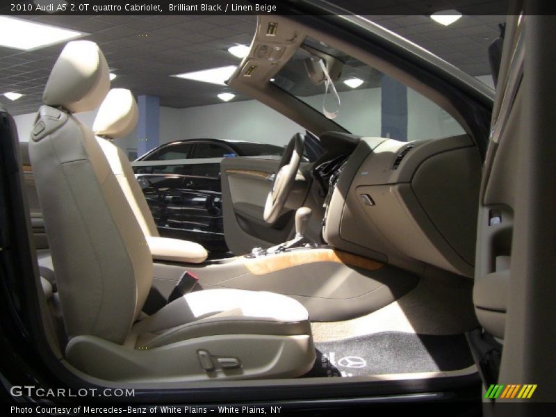 Brilliant Black / Linen Beige 2010 Audi A5 2.0T quattro Cabriolet
